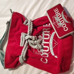 Juicy Couture “FIRST CLASS COUTURE/SS COUTURE w/MATCHING WALLET Excellent Condit